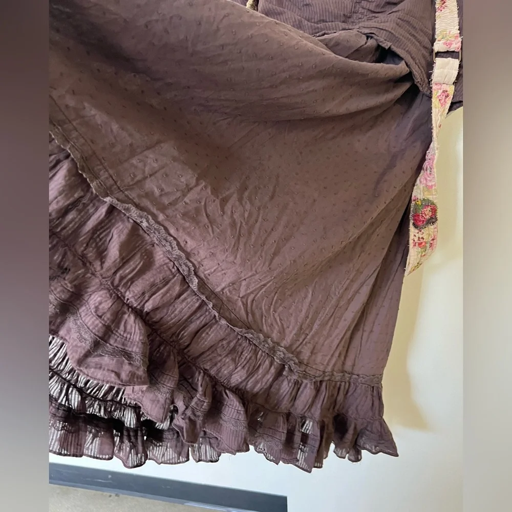 Vintage cotton skirt / size medium - Picture 8 of 14